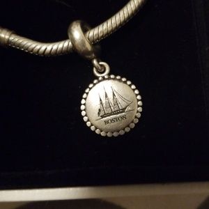 Pandora silver Boston charm
